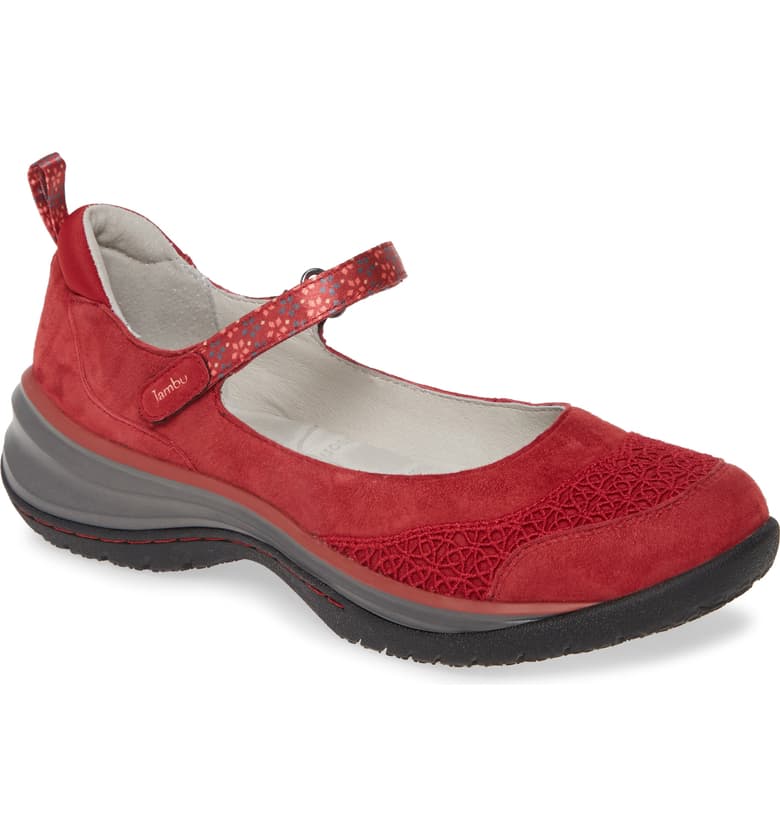 Women S Jambu Cornflower Comfort Mary Jane Style Shoe Red