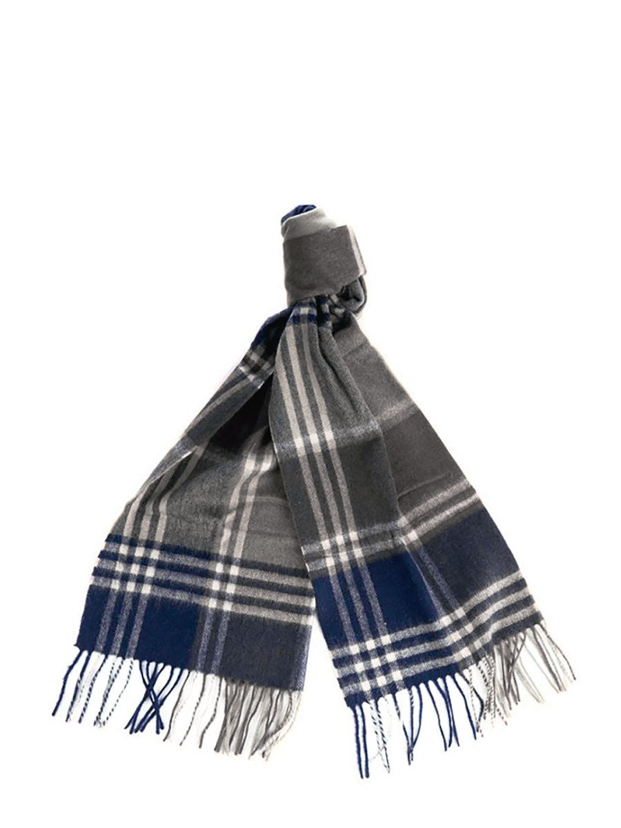 barbour navy scarf