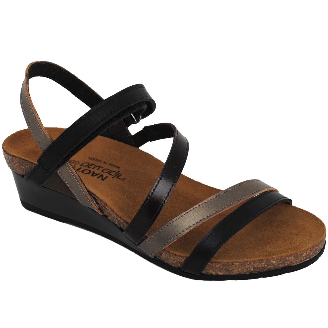 naot black sandals