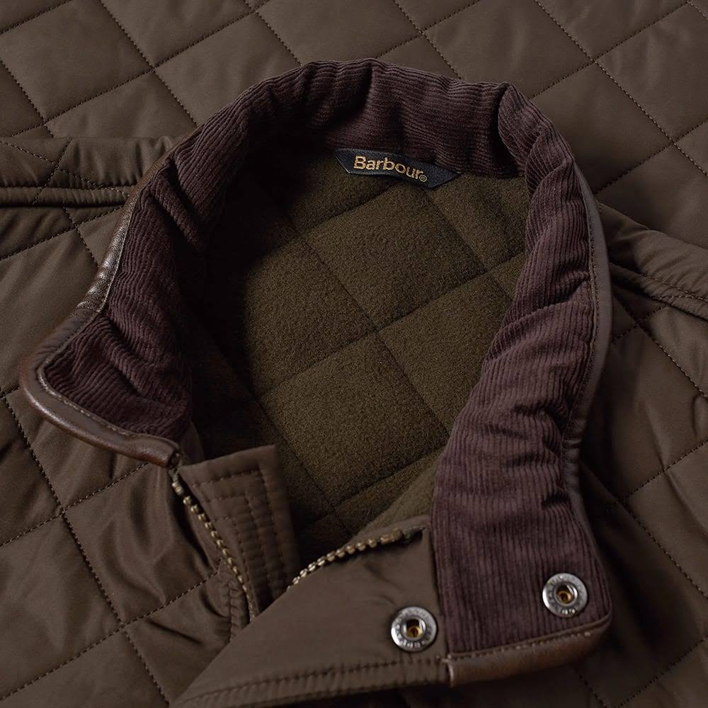 barbour powell quilted jacket sage