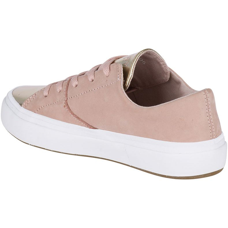 rose gold leather sneakers