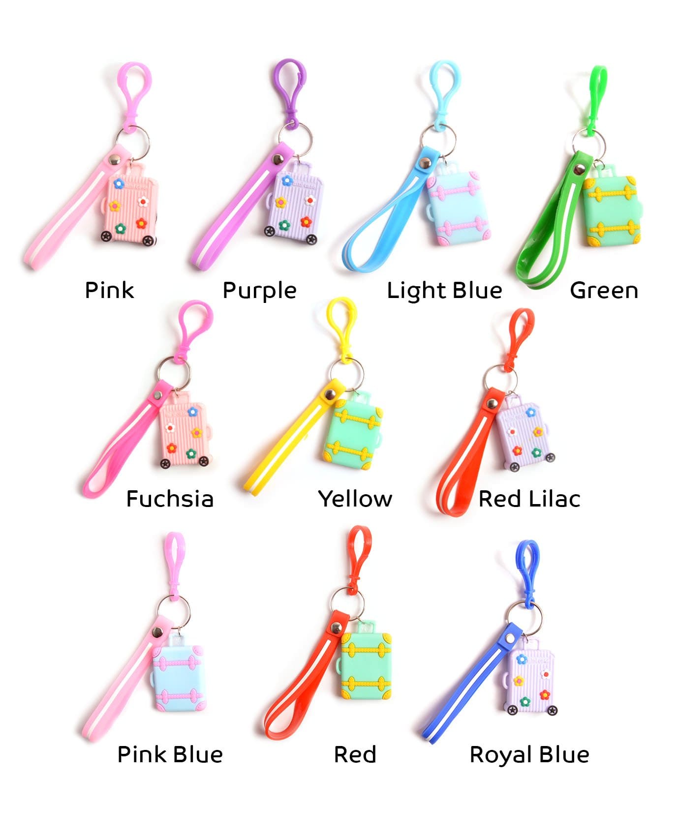 Colorful Suitcase Key Chain