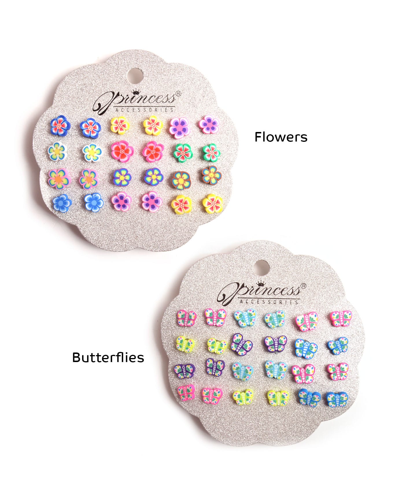 Tropical Flowers and Butterflies Earring