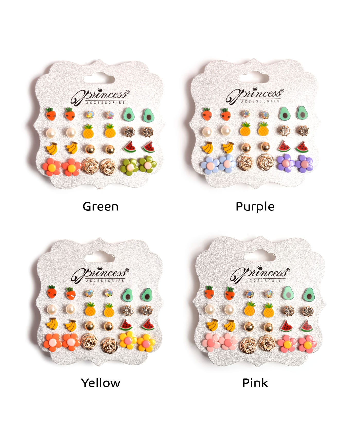 5 Fruits Earrings Set