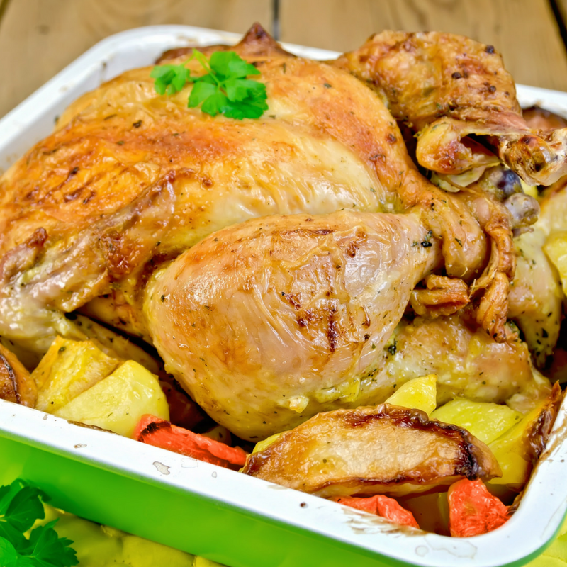 Roast Chicken with Carrots & Potatoes - Family Friendly Farms Online