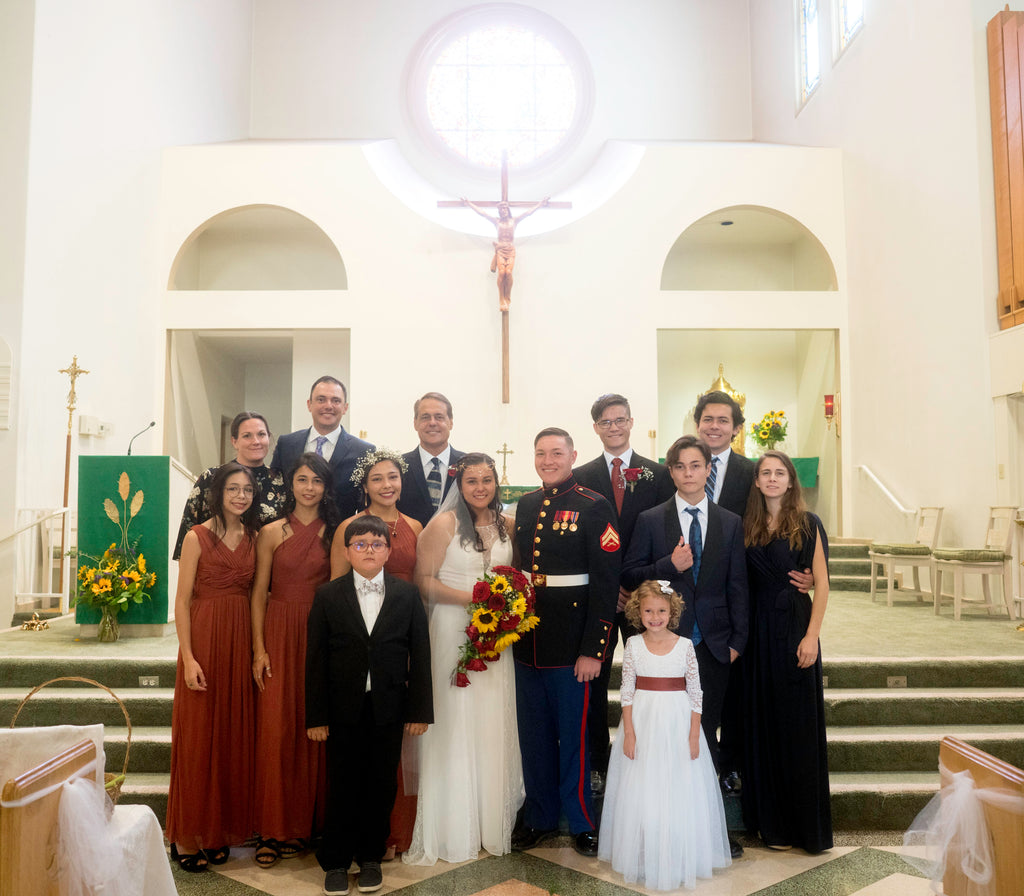 The Zeiter Family at Saint Patrick's Catholic Church, Grass Valley, CA.