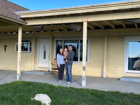 Zach Zeiter and family moved back into The Cottage at Our Lady's Ranch in Grass Valley, CA