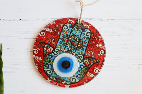 Hamsa Evil Eye wall charm