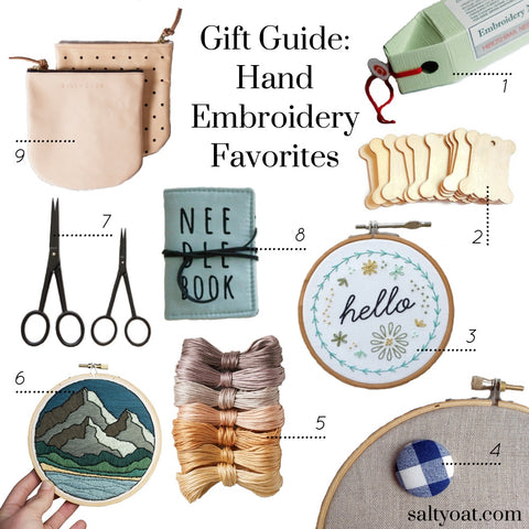 Salty Oat Embroidery Supply Gift Guide