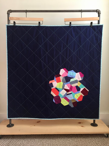 Hexagon Baby Quilt by Salty Oat