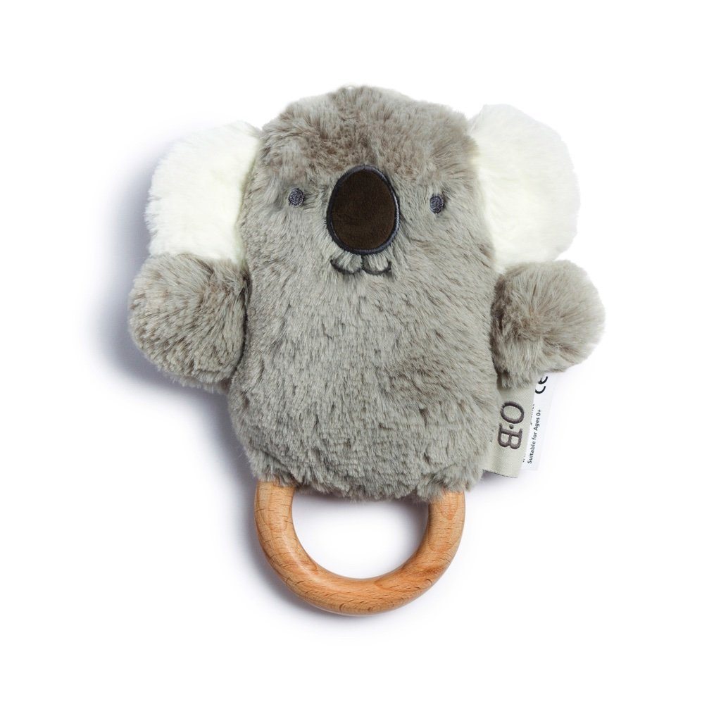 Wooden Teether | Baby Rattle & Teething Ring | Kelly Koala - Image