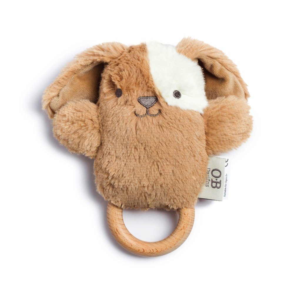 Wooden Teether | Baby Rattle & Teething Ring Duke Dog - Image