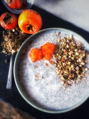 Warm Chia Pudding with Spiced Granola
