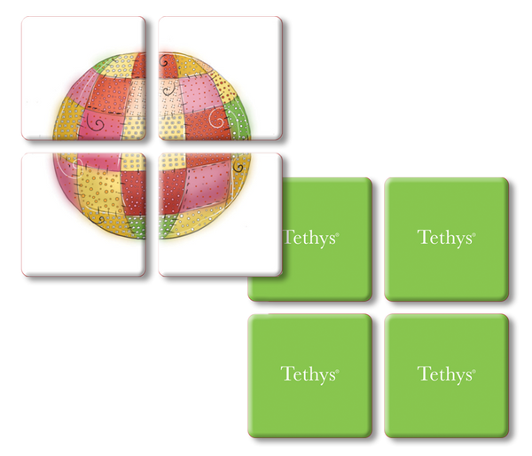 4 Parçalı Yapboz - Tethys Eğitici Oyun Kartları