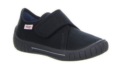 kids black plimsolls