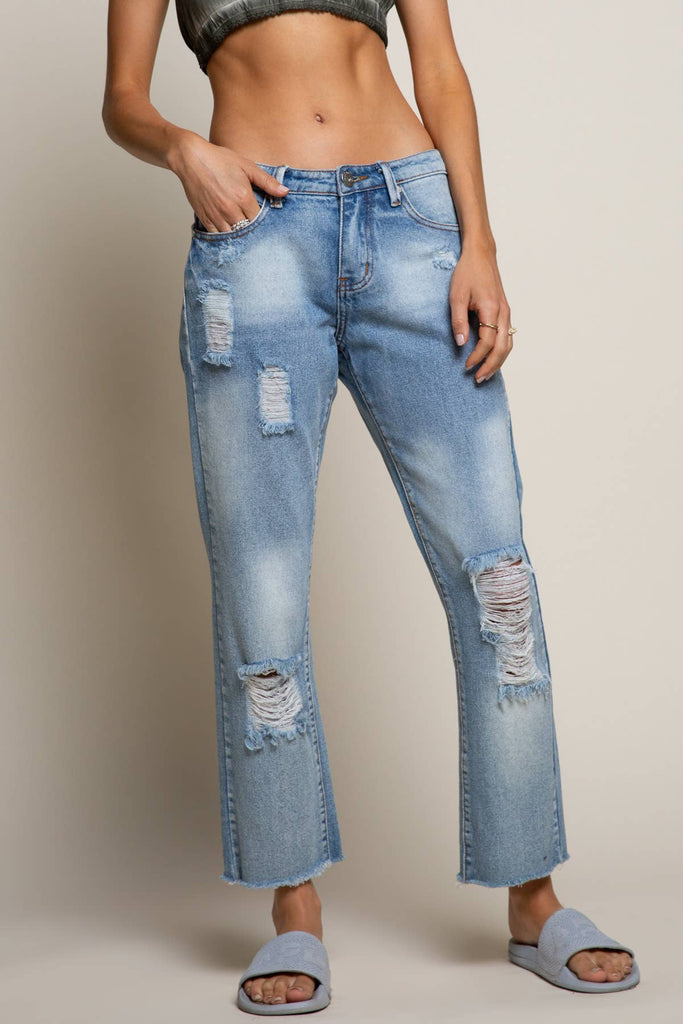 very torn jeans