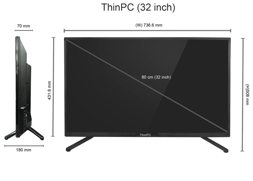 Телевизор 40 размеры в см