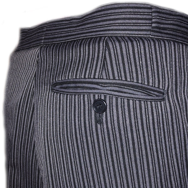 Ex Hire Black And Grey Stripe Morning Pinstripe Trousers for Royal Asc ...