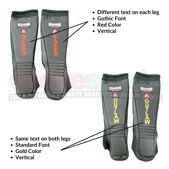 Isami Wrestling Kick Pads with Custom Embroidery