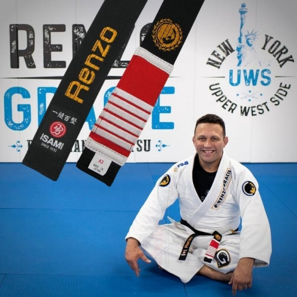 Master Renzo Gracie wears BJJ belts from ChokeSports.com