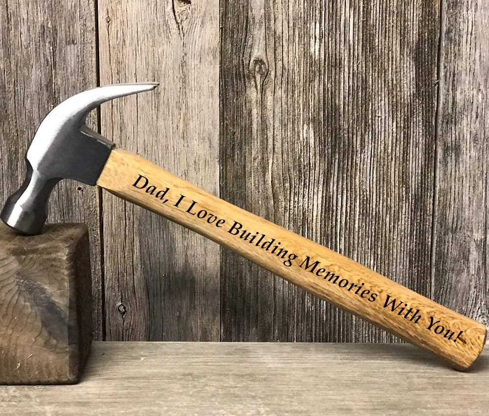 engraved hammer for dad