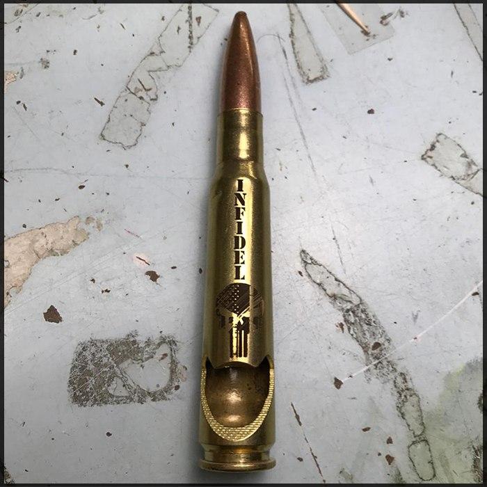 Infidel 50 Cal Bullet Bottle Opener Apex Militia