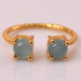 Anya Ring with Chalcedony