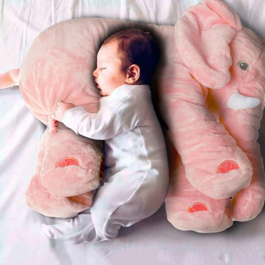 baby and elephant pillow