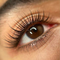 up close shot of lash lift