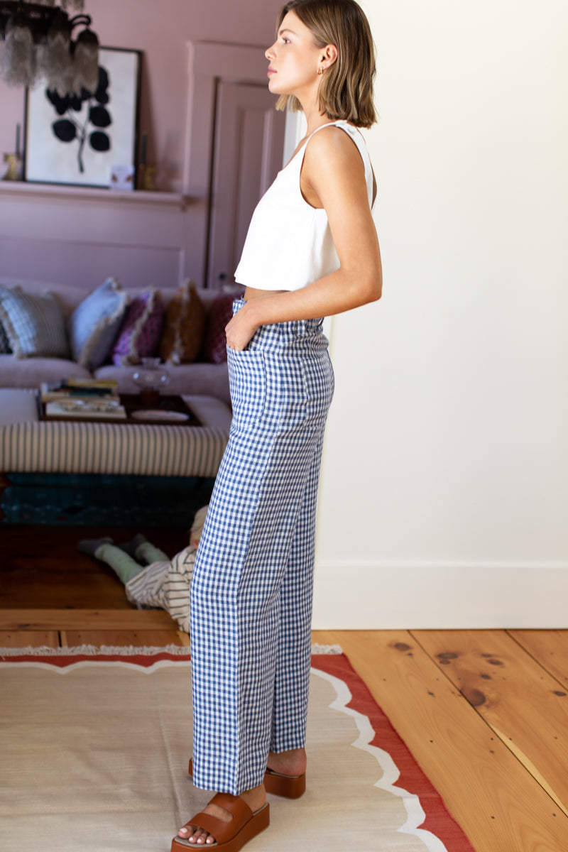 Orchard Wide Leg Pant - Delfini Linen