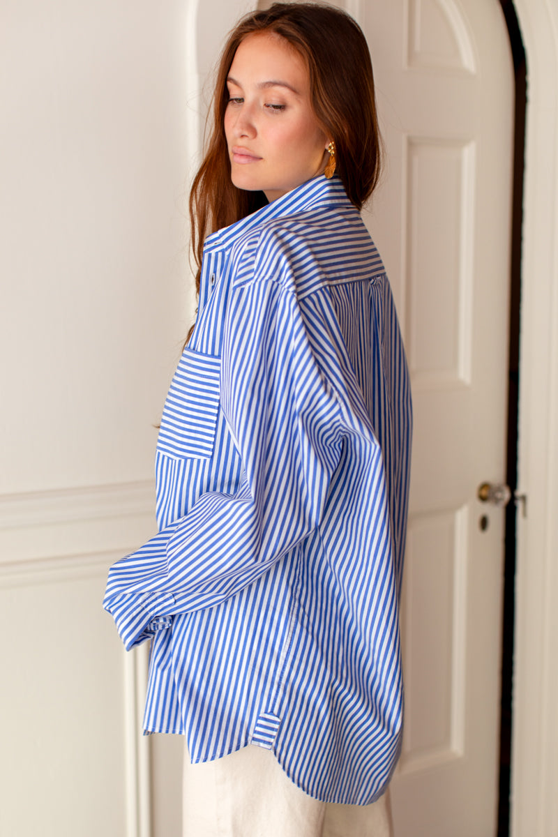 Ryan Shirt - Miller Stripe Bright Blue