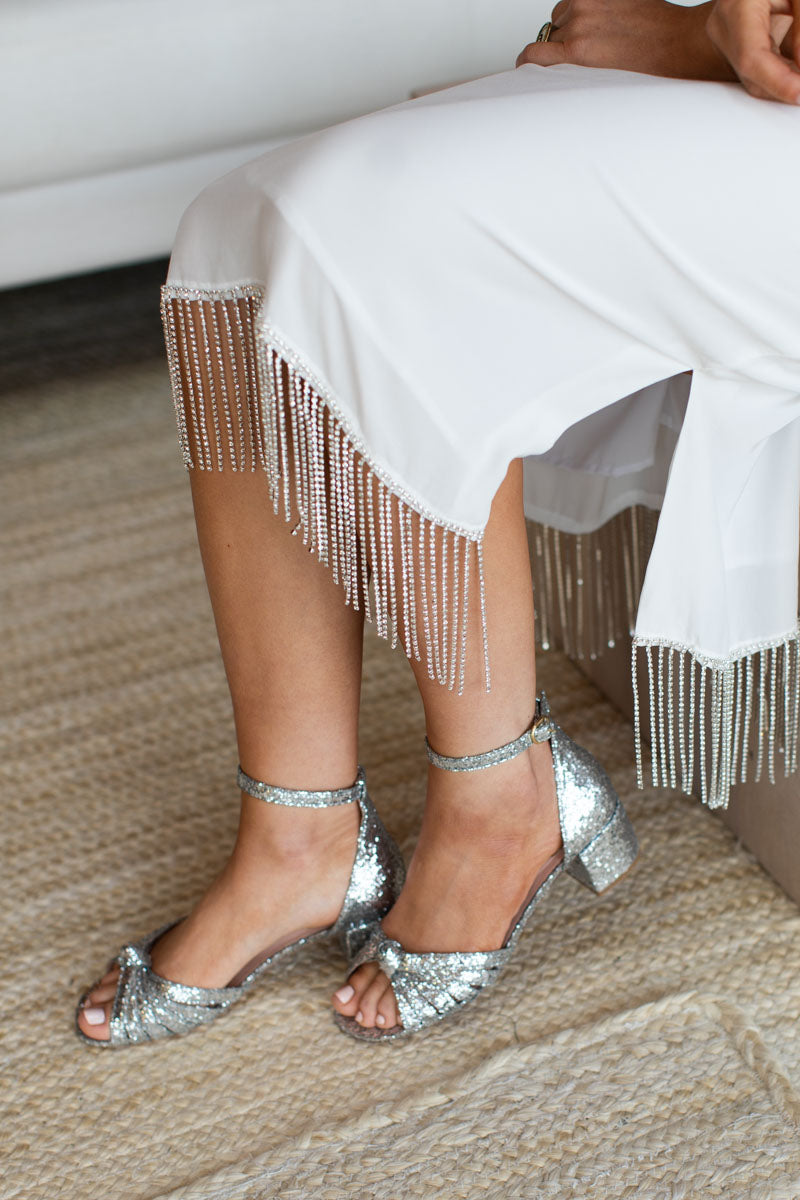 1930s Sandal - Silver Sparkler