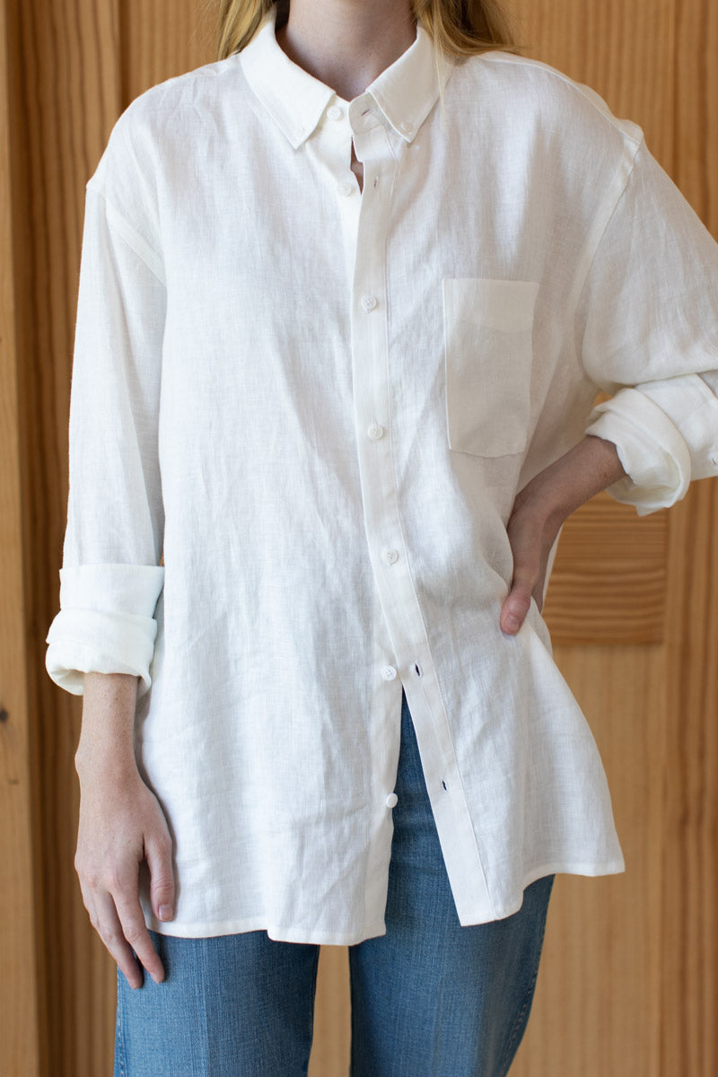 Ryan Shirt - Oyster Linen