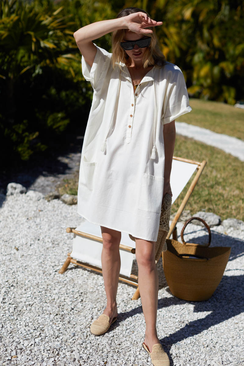 Baja Caftan - Ivory Organic