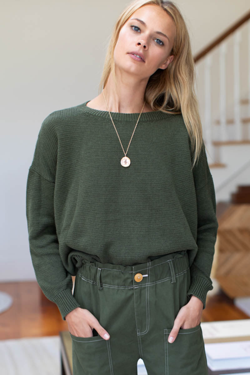 Carolyn Sweater - Army Organic