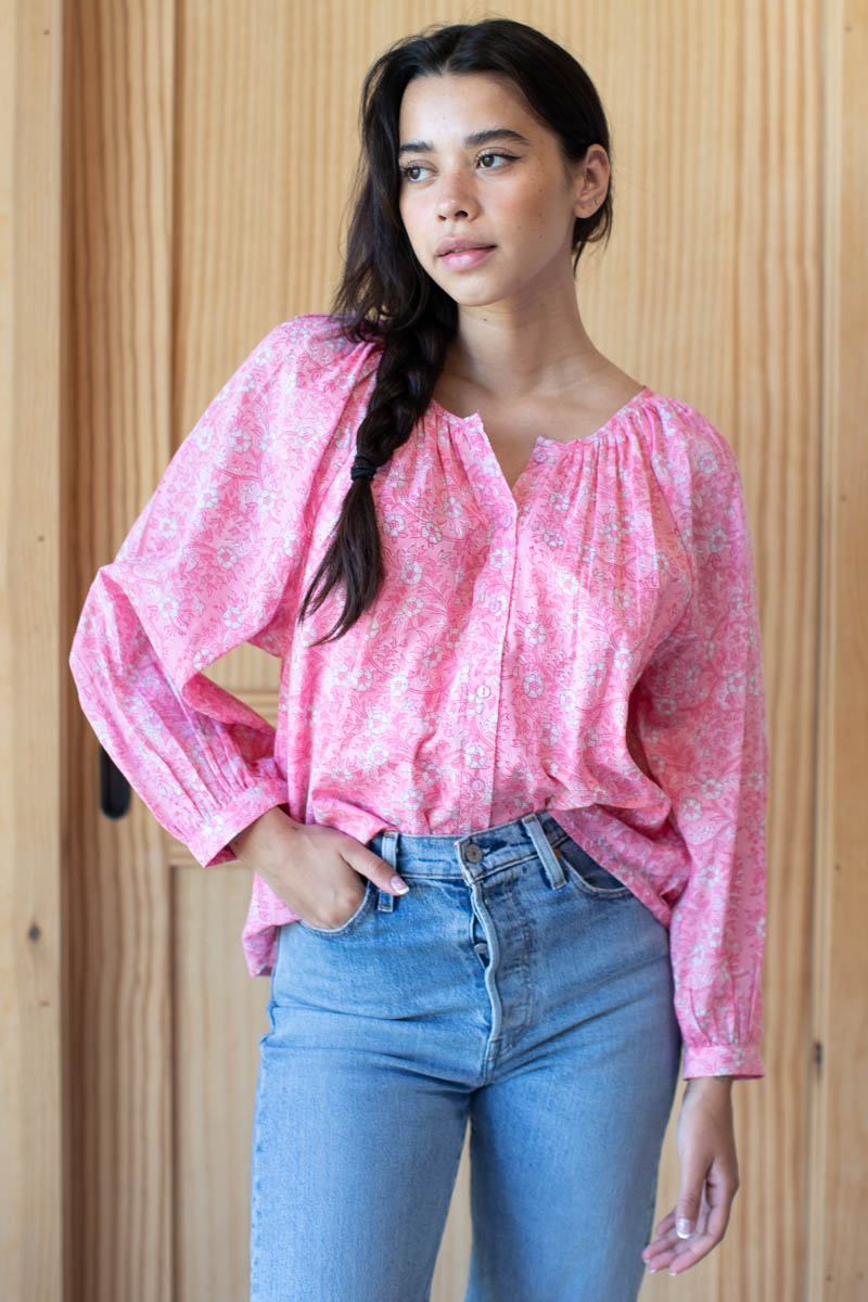 Frances Blouse - Crocus Peach Organic