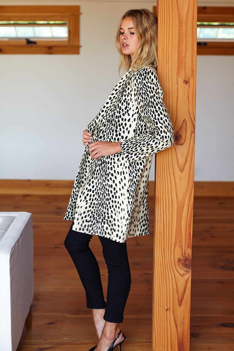 Wingtip Coat - Leopard