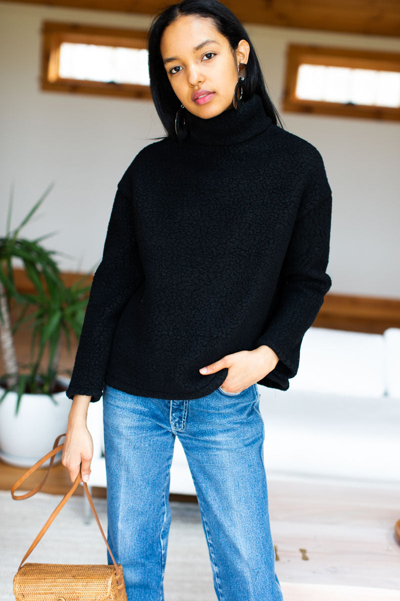 Edie Top - Black Fleece