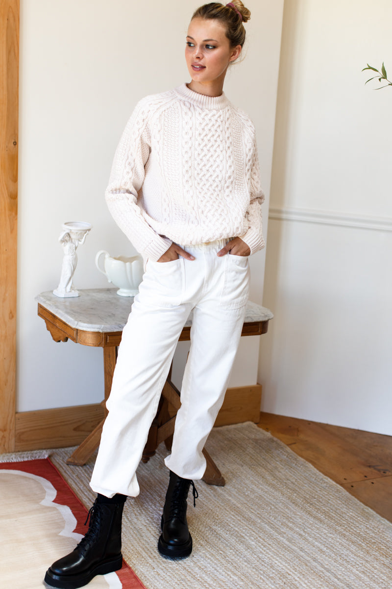 Fisherman Sweater - Ivory