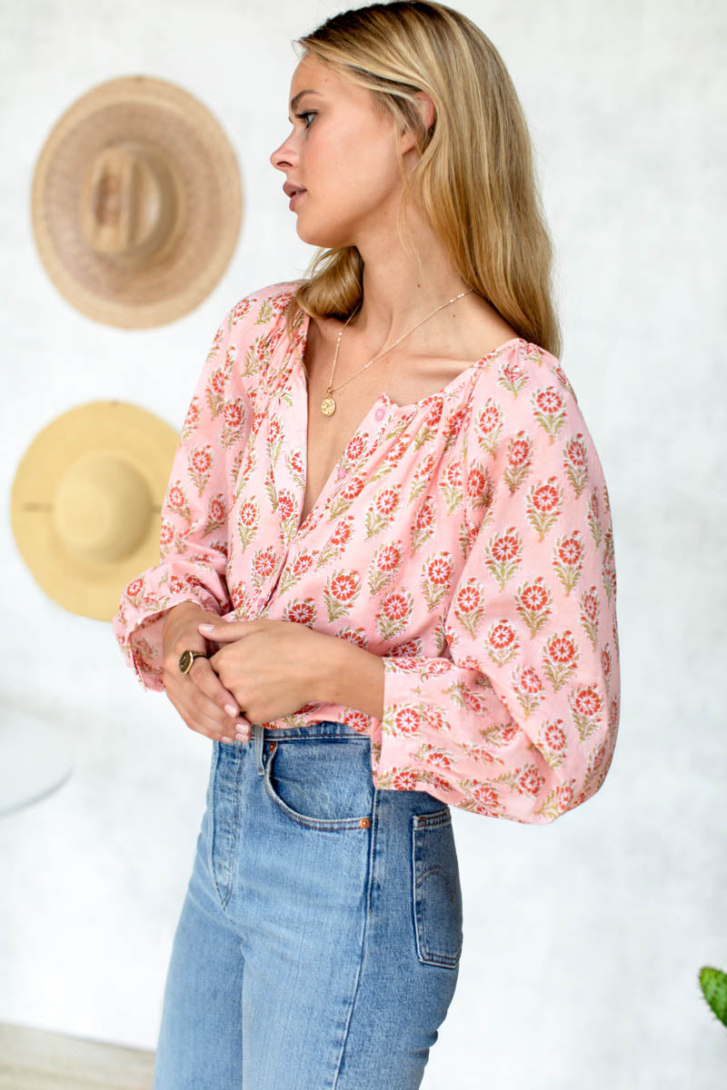 Frances Blouse - Monday Flowers Organic