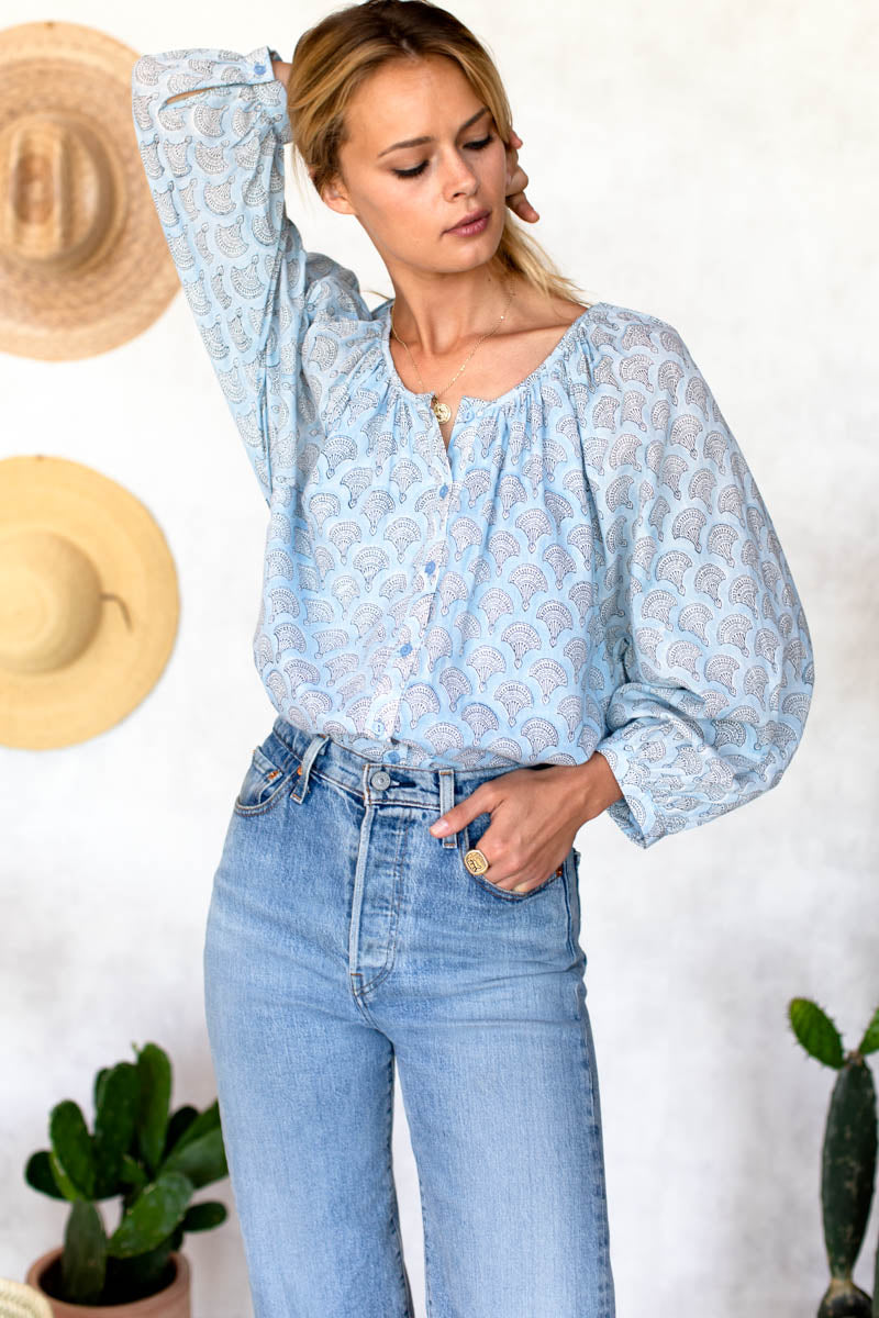 Frances Blouse - Sunday Flowers Organic