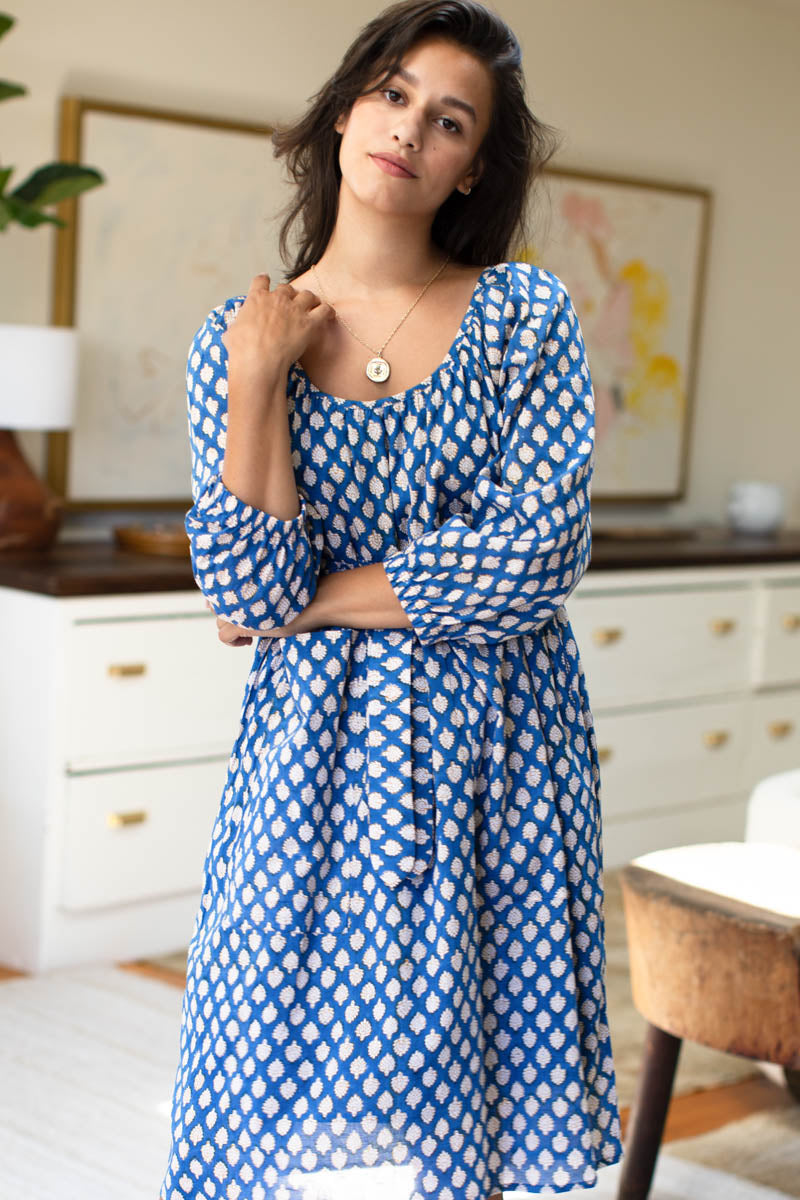 Jasmine Market Dress - Sisters Blue Organic