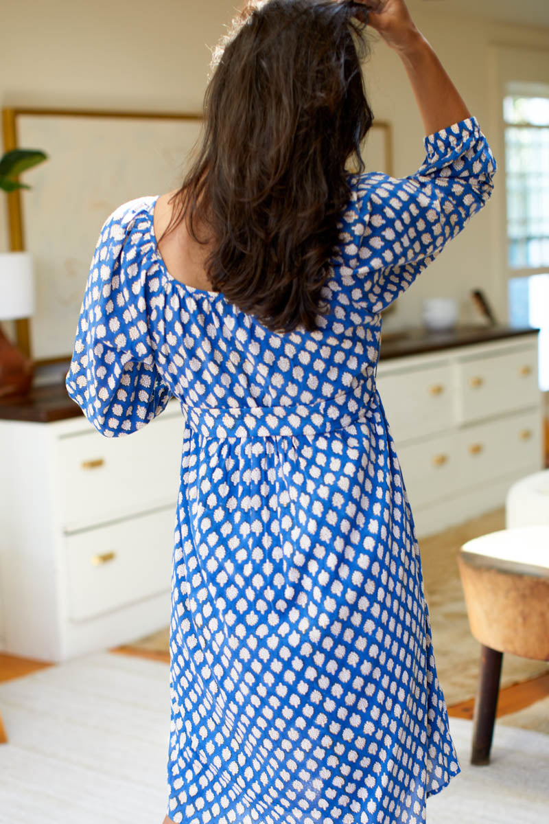 Jasmine Market Dress - Sisters Blue Organic