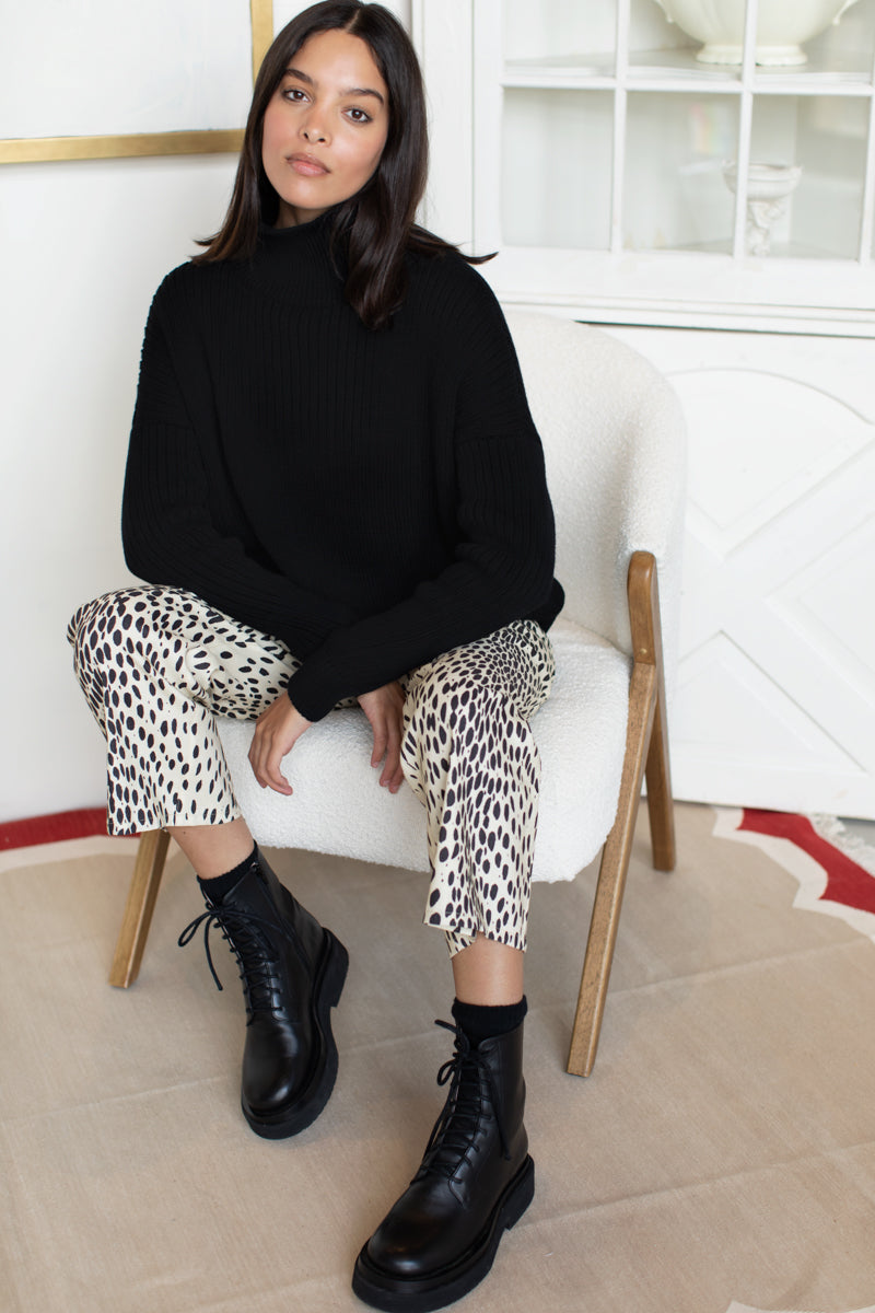 Johnny Sailor Pant - Leopard Linen