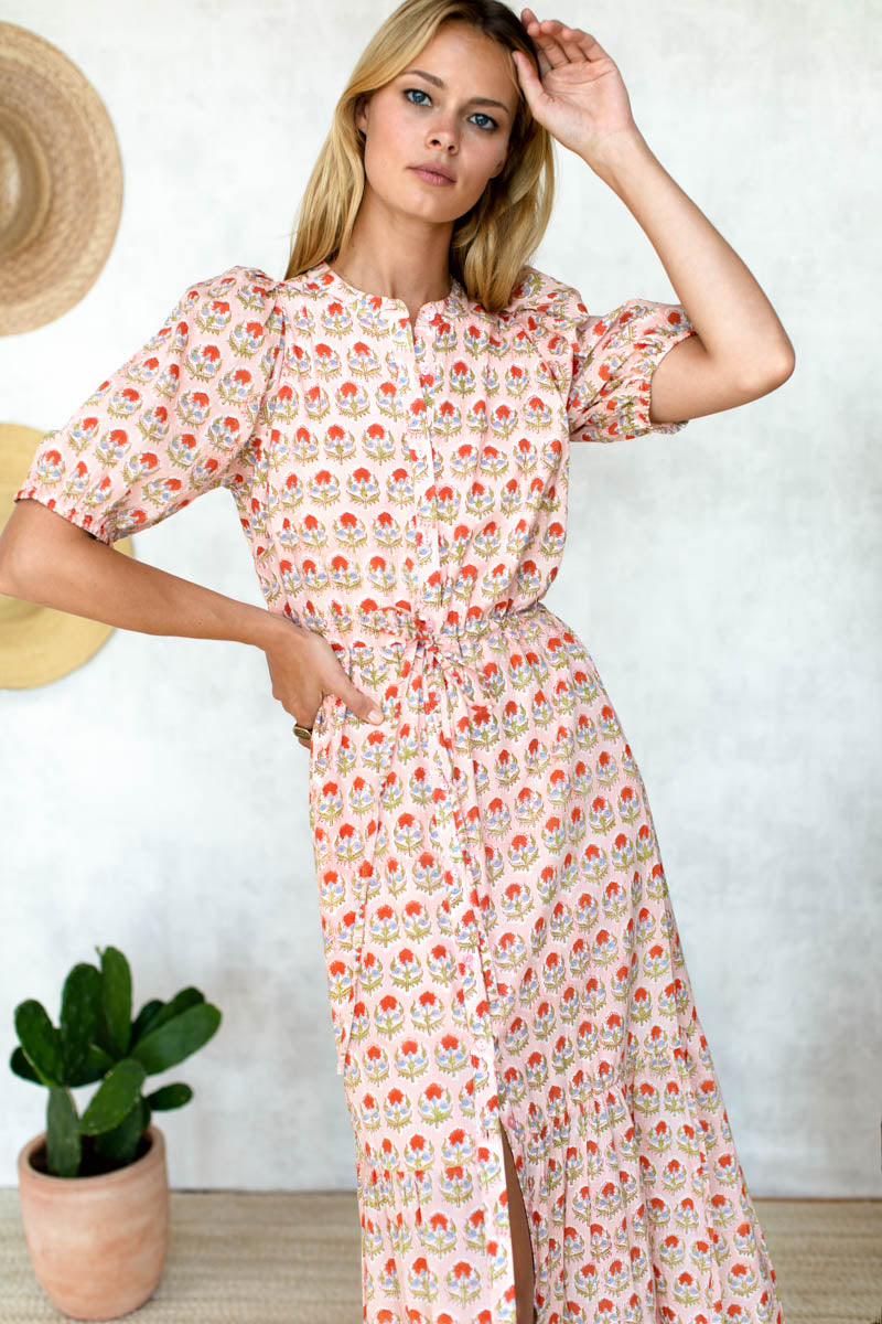 Lucy Dress - Friday Flowers Pink Organic