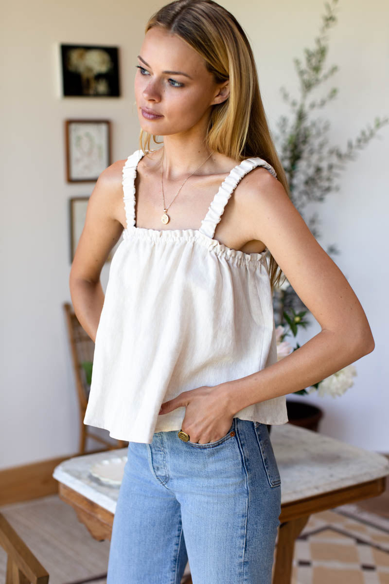 Trapeze Top - Beach Linen