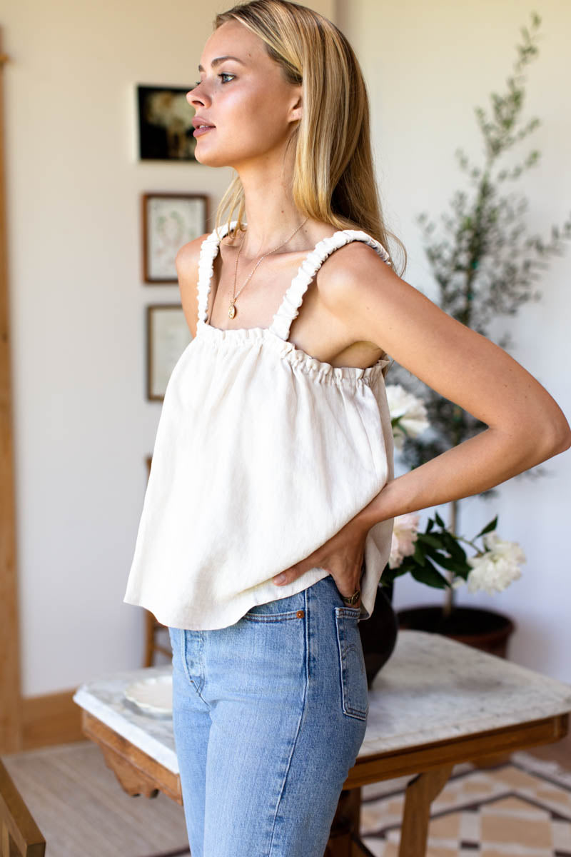 Trapeze Top - Beach Linen