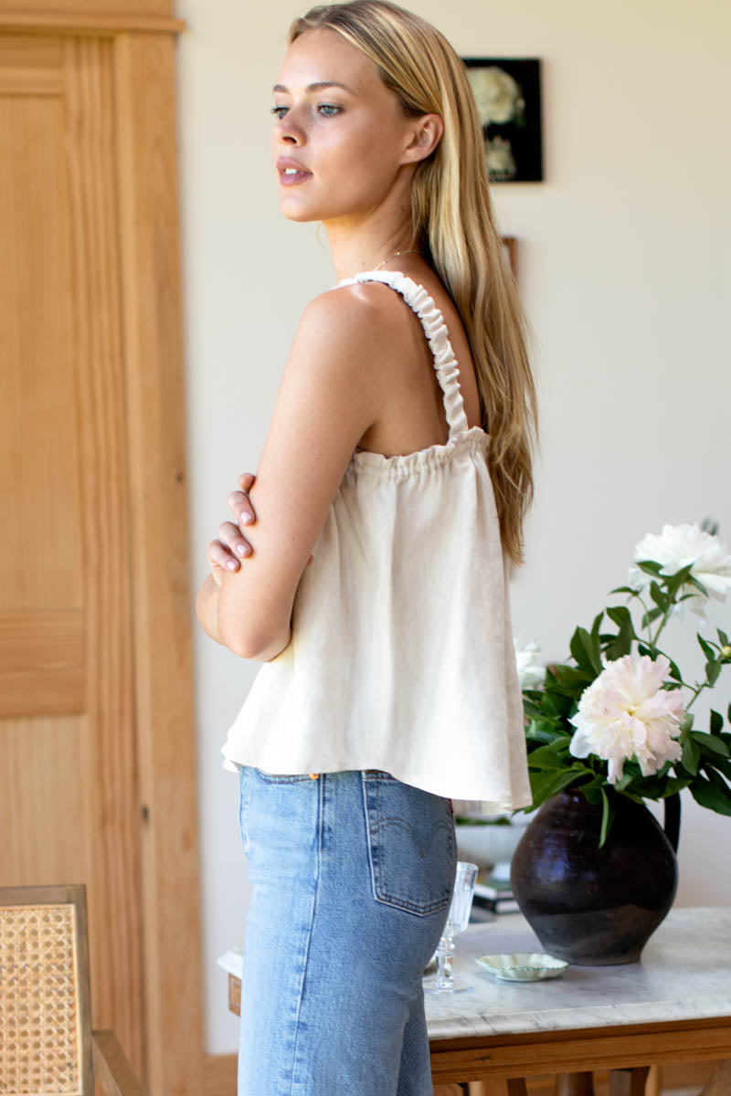 Trapeze Top - Beach Linen