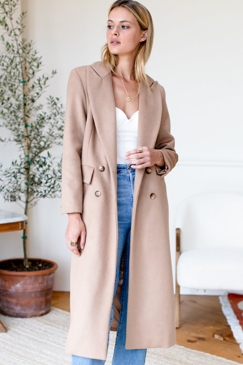 Julius Long Coat - Camel Wool Cashmere