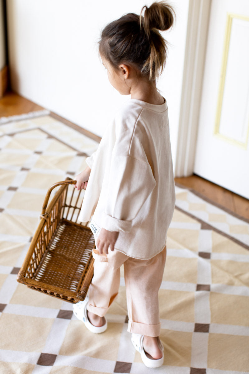 Family Sweatshirt Child - Ivory Organic